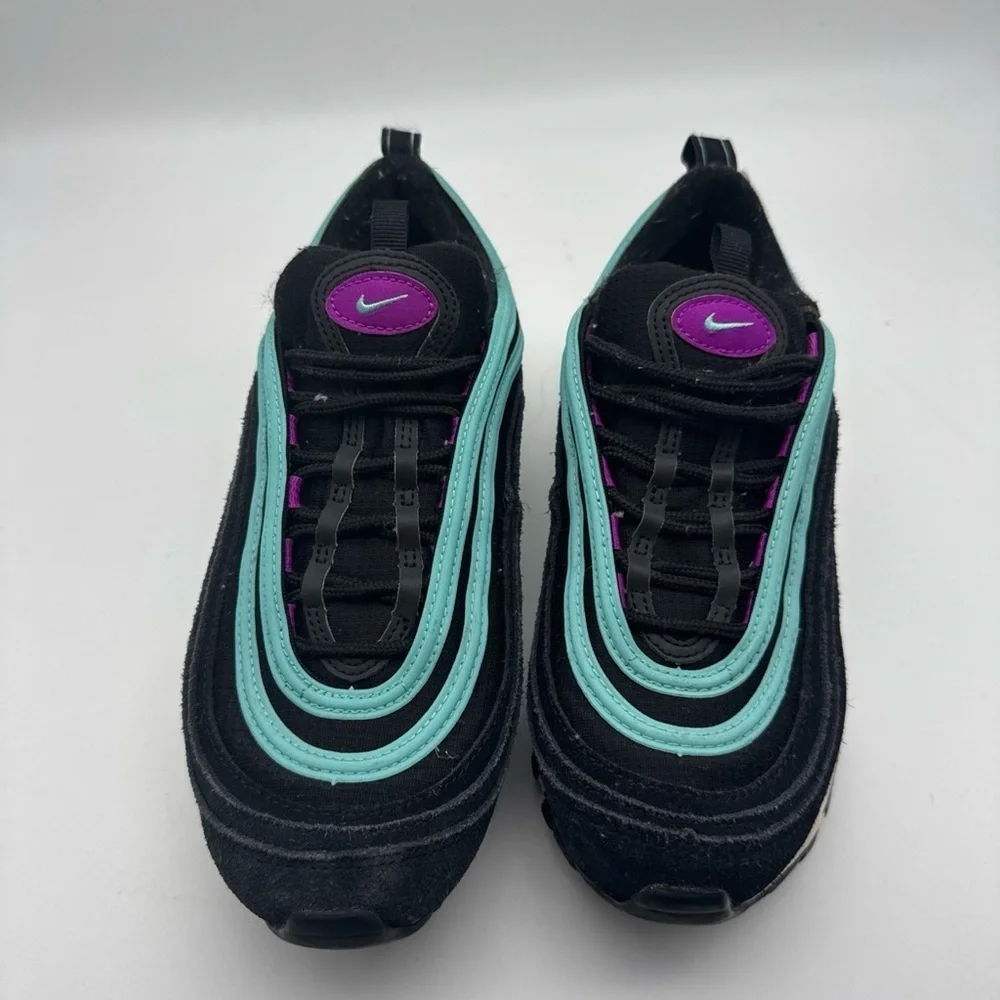 Nike Air Max 97 Black Hyper Violet 921522-015 Youth 7Y